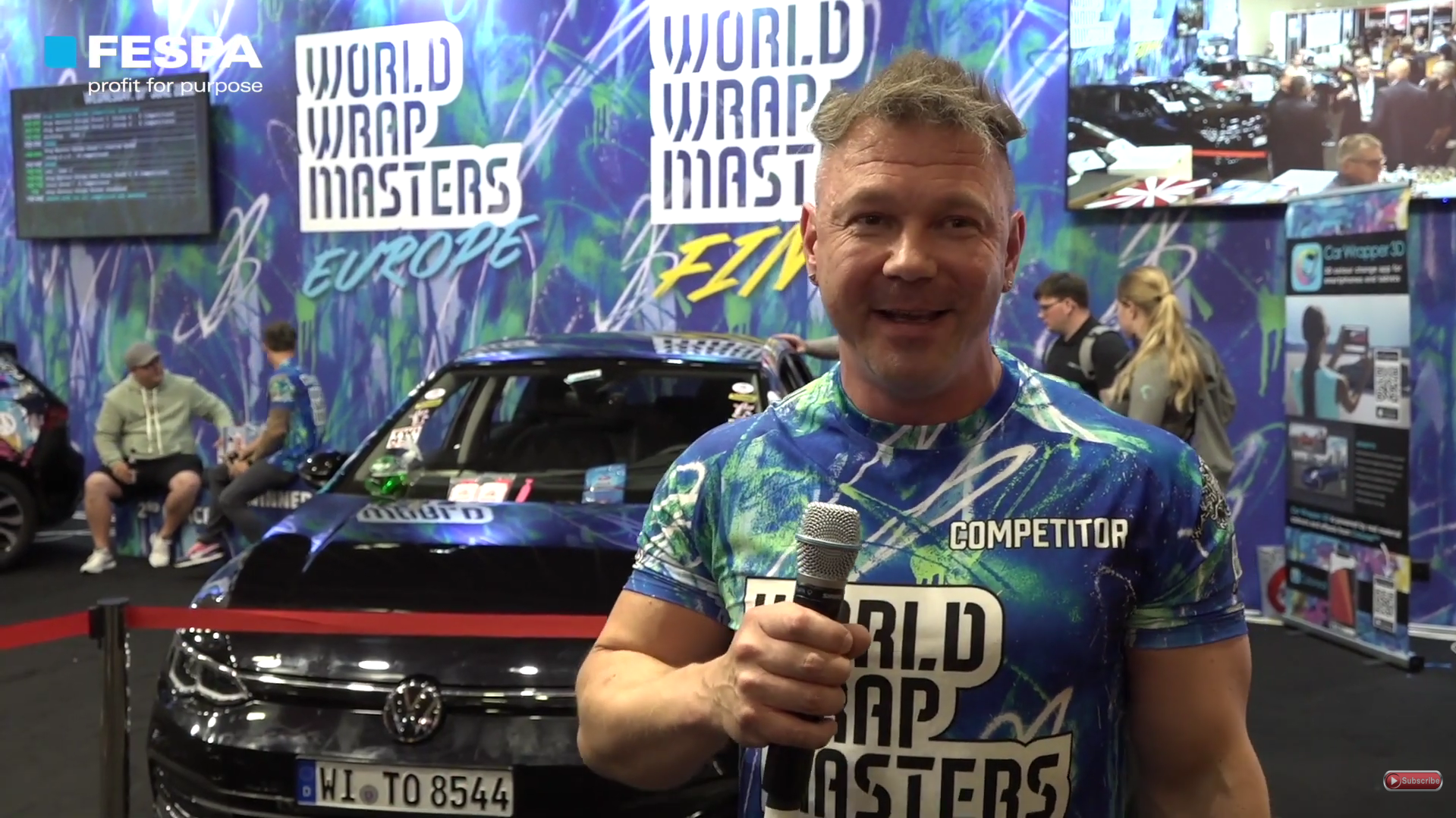 Mike Szwacki from MEK WRAP SQUAD KYD from the UK was crowned the winner of the World Wrap masters Europe 2022 in Berlin at FESPA Global Print Expo 2022.